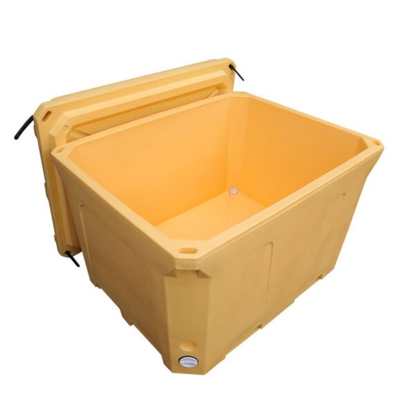HDPE Double-Wall Stackable Fish Insulated Pallet Bin - Bulk Transport Solution