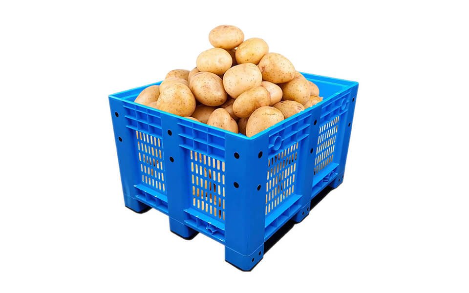 Enlightening ventilated pallet box